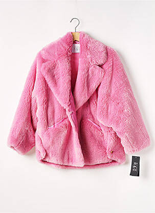 Manteau court rose MAISON R & C pour femme