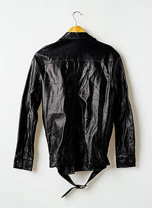 Veste simili cuir poches noir JUSTFAB femme