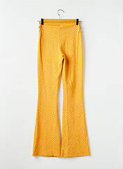 Pantalon flare jaune BERSHKA pour femme seconde vue