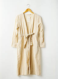 Manteau long coupe cintrée sans capuche beige LA FEE MARABOUTEE femme