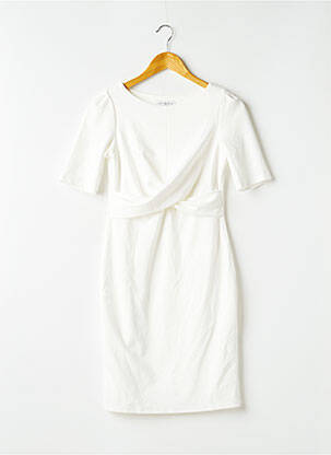 Robe maternité blanc ENVIE DE FRAISE pour femme