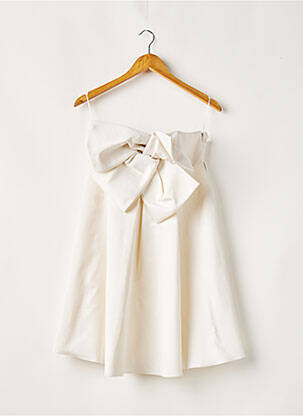 Robe courte sans manche sans manche beige PAULE KA femme