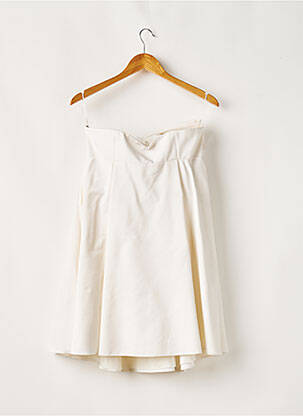 Robe courte sans manche sans manche beige PAULE KA femme