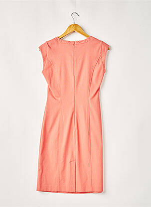 Robe mi-longue fermeture zippée au dos manches courtes rose CERRUTI 1881 femme