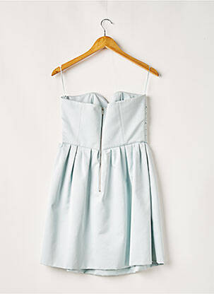 Robe courte sans manche sans manche vert PAULE KA femme