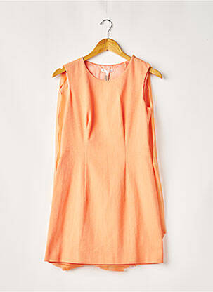 Robe courte sans manche sans manche orange PAULE KA femme