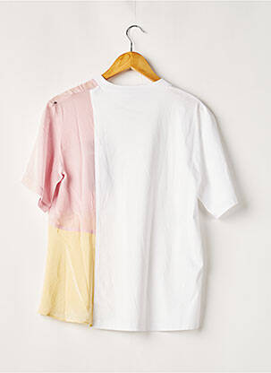T-shirt col v manches courtes blanc SPORTMAX femme