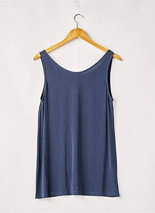 Top stretch sans manche bleu SIYU femme