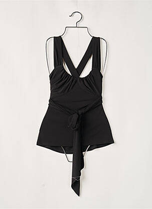Top stretch fines bretelles noir PAULE KA femme