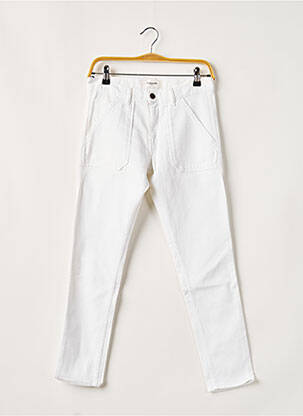 Pantalon slim stretch taille normale blanc ACQUAVERDE femme