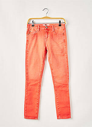 Jeans coupe slim orange ACQUAVERDE pour femme