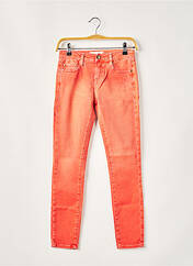 Jeans coupe slim orange ACQUAVERDE pour femme seconde vue