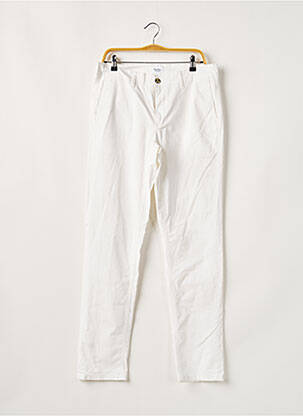 Pantalon chino blanc SERGE BLANCO pour homme