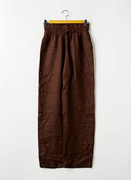 Pantalon droit taille élastique taille normale marron NAEVAÏ femme