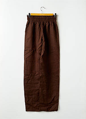 Pantalon droit taille élastique taille normale marron NAEVAÏ femme