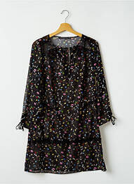 Robe courte manches 3/4 manches 3/4 noir MADO ET LES AUTRES femme