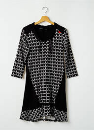Robe courte manches 3/4 manches 3/4 noir MADO ET LES AUTRES femme