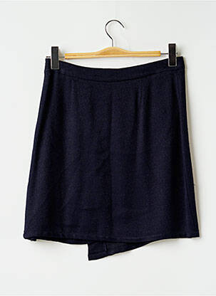 Jupe courte fermeture zip latéral bleu MADO ET LES AUTRES femme