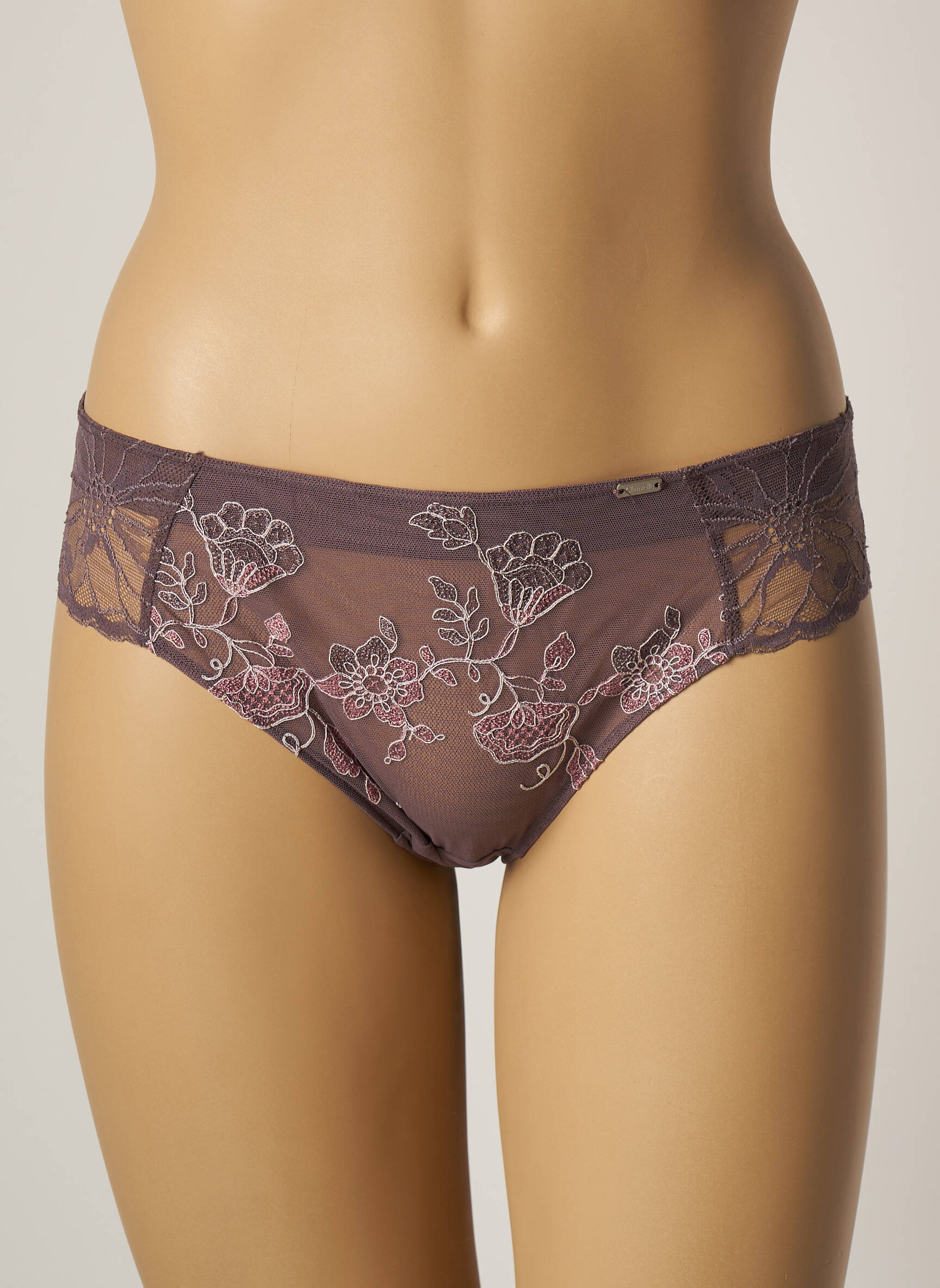 Slip femme clearance violet