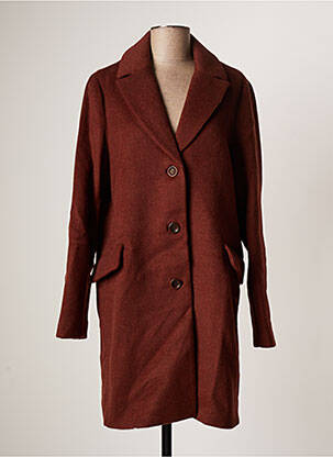 Manteau long marron NICE THINGS pour femme