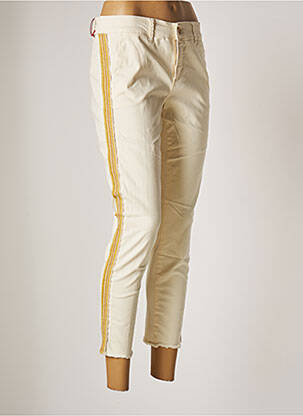 Pantalon chino beige HAPPY pour femme