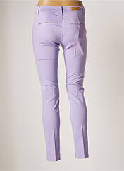 Pantalon chino violet HAPPY pour femme seconde vue