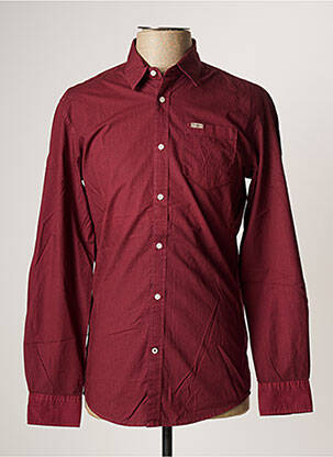 Chemise manches longues rouge PEPE JEANS pour homme