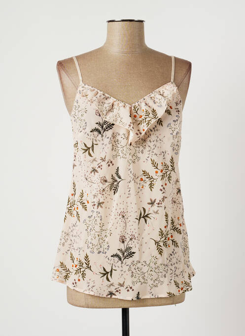 Pyjama col v beige ANTIGEL femme