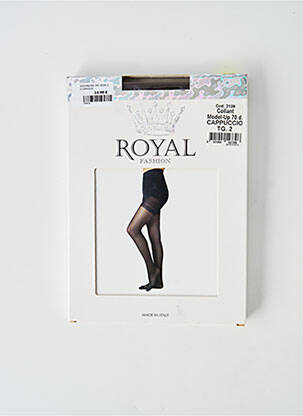Collants stretch marron ROYAL FASHION femme