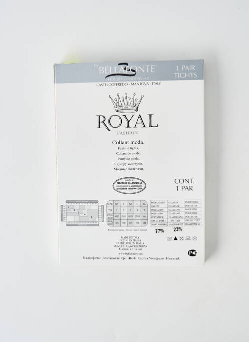 Collants marron ROYAL FASHION pour femme