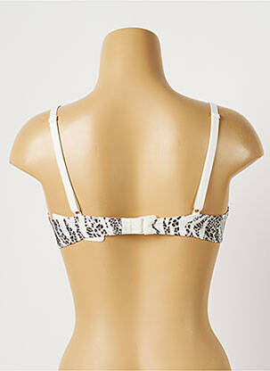 Soutien-gorge effet matière satinée haut soutien-gorge emboitant blanc ANTIGEL femme