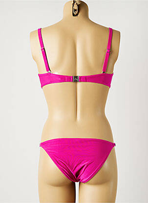 Maillot de bain 2 pièces stretch haut bandeau rose LISE CHARMEL femme
