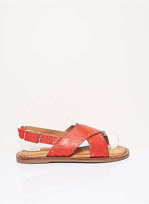 Sandales/Nu pieds rouge FLANCH pour femme