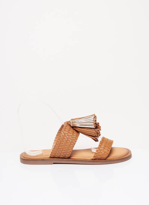Sandales/Nu pieds marron FLANCH pour femme