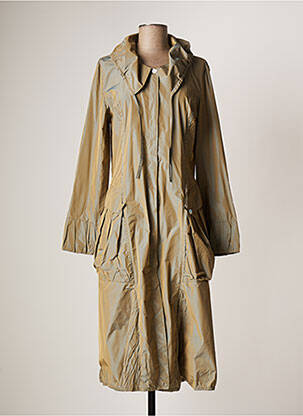 Manteau long poches sans capuche beige LAUREN VIDAL femme