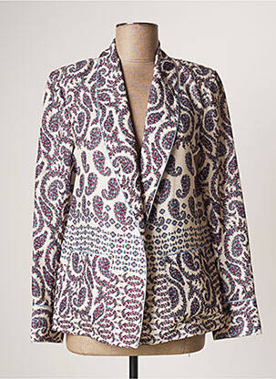Blazer poches blanc LAUREN VIDAL femme