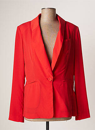 Blazer poches orange LAUREN VIDAL femme