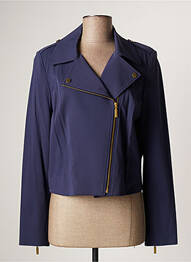 Veste casual col tailleur violet LAUREN VIDAL femme