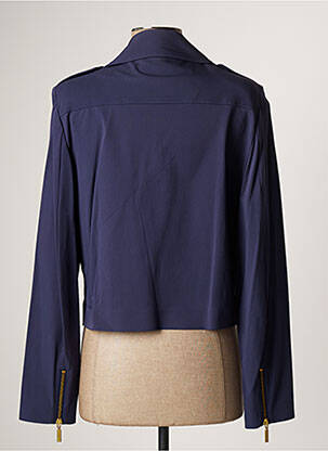 Veste casual col tailleur violet LAUREN VIDAL femme
