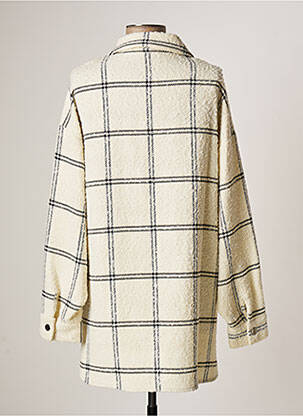 Veste casual coupe droite beige LAUREN VIDAL femme