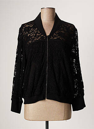 Veste casual finition intérieure doublée noir LAUREN VIDAL femme