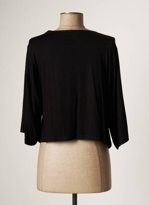 Gilet manches longues noir LAUREN VIDAL pour femme