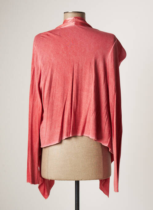 Gilet manches longues orange LAUREN VIDAL pour femme