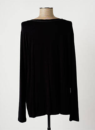 Top tissage jersey manches longues noir LAUREN VIDAL femme