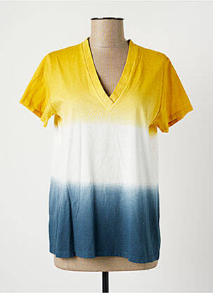T-shirt jaune LAUREN VIDAL pour femme
