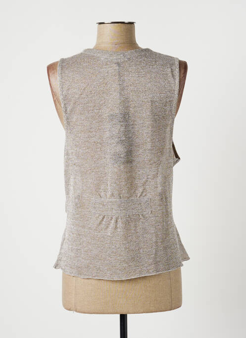 Top beige LAUREN VIDAL pour femme