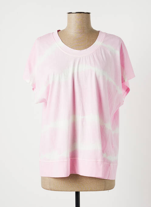 T-shirt rose LAUREN VIDAL pour femme