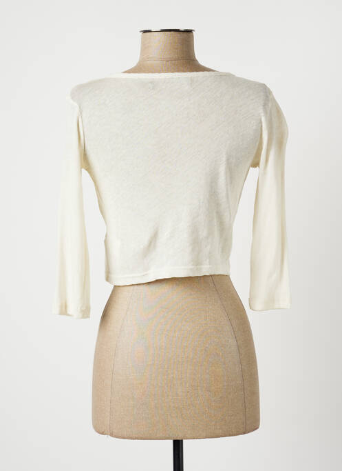 Veste casual beige LAUREN VIDAL pour femme