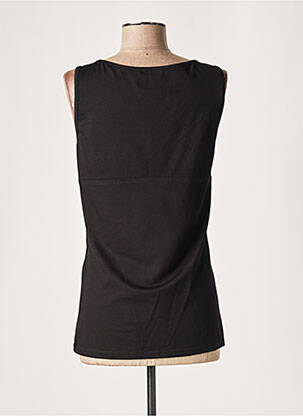 Top stretch sans manche noir LAUREN VIDAL femme