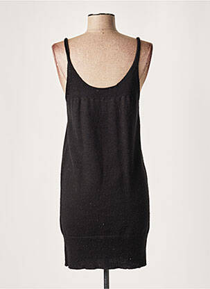Robe pull resserrée sur le bas fines bretelles noir LAUREN VIDAL femme